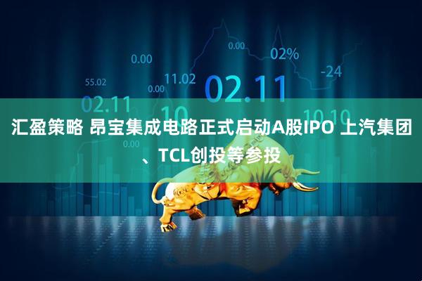 汇盈策略 昂宝集成电路正式启动A股IPO 上汽集团、TCL创投等参投