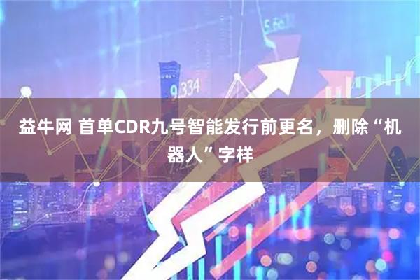益牛网 首单CDR九号智能发行前更名，删除“机器人”字样